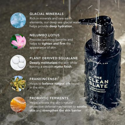 Caldera + Lab the Clean Slate | Men'S Organic Foaming Facial Cleanser for Dry, S