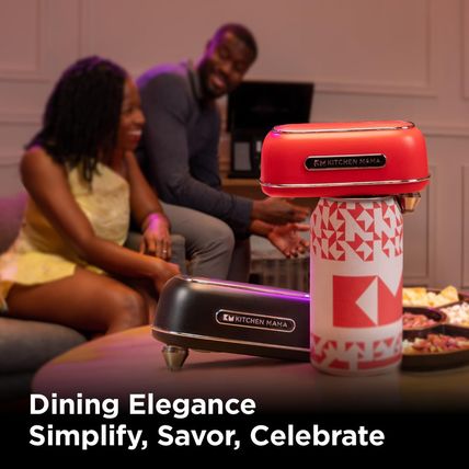 Kitchen Mama Orbit One Rechargeable Can Opener: Hands-Free, USB-C Charging, Auto