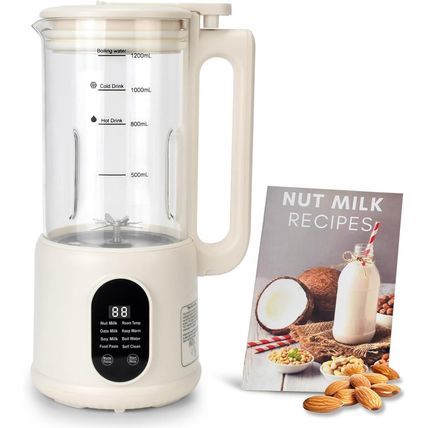 Automatic Nut Milk Maker, 8 In1 40Oz Soybean Milk Machine for Homemade Almond, O