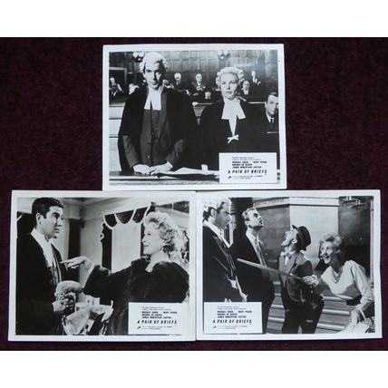 PAIR OF BRIEFS, A (1961) 3 UK FOH / Lobby cards ***Michael Craig, Mary Peach***
