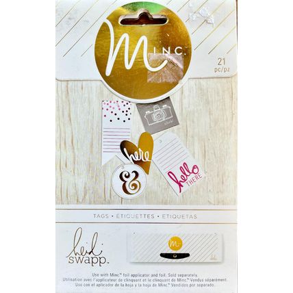 21 Pieces Tags Minc heidi swapp American Crafts NEW #200