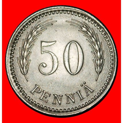 Ⰶ LION (1921-1948): FINLAND ★ 50 PENCE 1921H!★LOW START★NO RESERVE