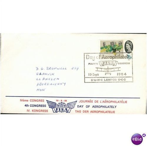 GB Cover 1964 - Day Of Aerophilately FISA 4th Congress3