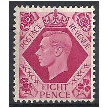 1937 SG472 8d Bright Carmine Unmounted Mint. .