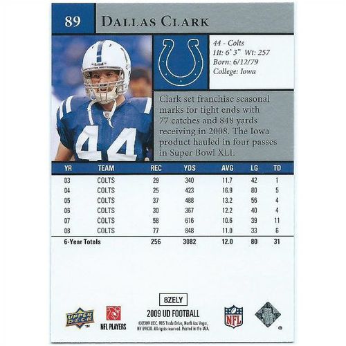 2009 Upper Deck - #89 - Dallas Clark