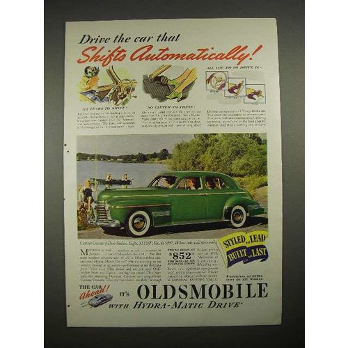 1940 Oldsmobile Custom Cruiser 4-Door Sedan Car Ad