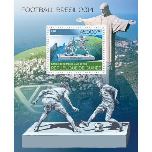 GUINEA 2014 SHEET MNH BRAZIL WORLD CUP FOOTBALL SOCCER SPORTS FUTBOL DEPORTES 1A