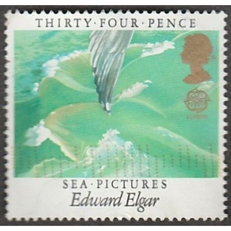 1985 Europa, European Music Year, 34p Value, Sea Pictures. Fine used
