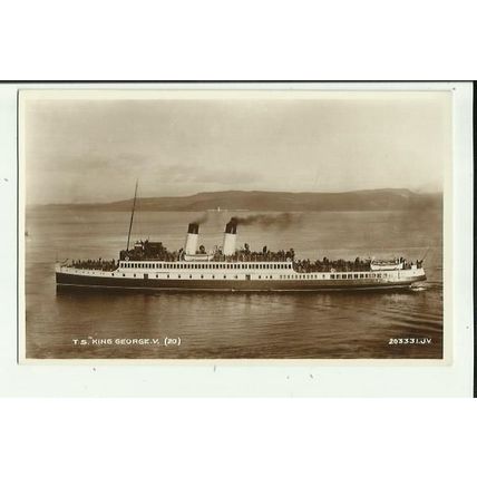 Turbine Steamers Ltd. TS KING GEORGE V Postcard (Valentine 203331)