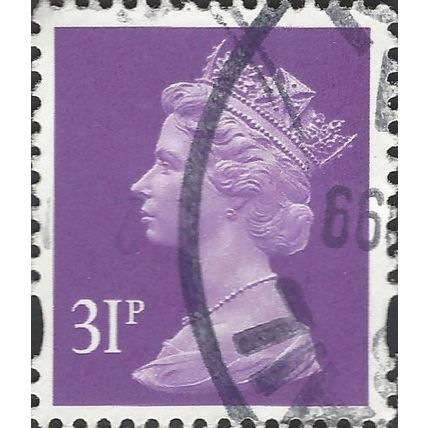 GB, Queen Elizabeth Machin, Ellipse, purple 1996, 31p, #2