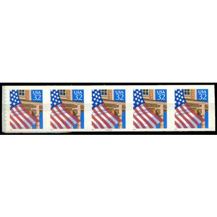 2915A 32c U.S. Flag Over Porch Fine MNH PNC 44444/5 10x10 P0895