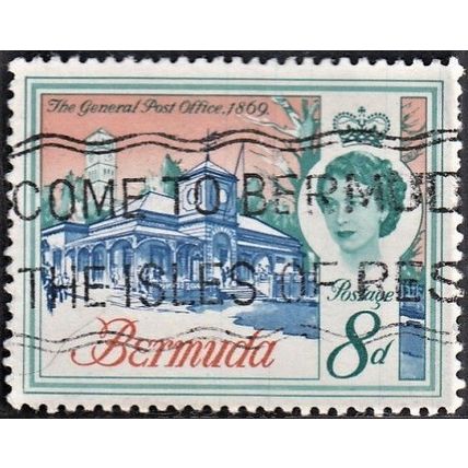 BERMUDA, 1962-68 8d General Post Office, SG 169 (Scott 181), used.