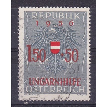 AUSTRIA 1956 BIRTH HUNGARIAN RELIEF FUND USED SG1287