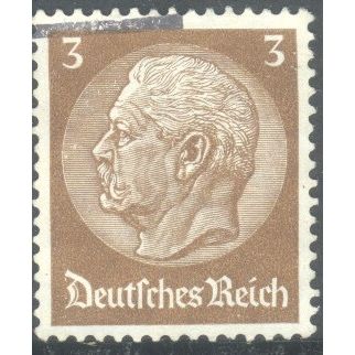 Germany 1934 - 3pf brown - President Von Hindenburg - used 6