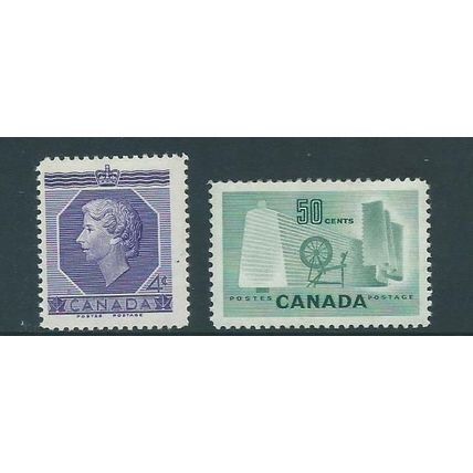 canada stamps sg461 sg 461 coronation mnh and sg462 hm