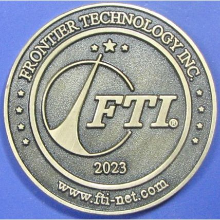 Frontier Technology Inc. Challenge Coin. Souvenir. 19b.