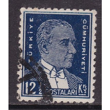 Turkey 1933 Kemal Ataturk 12k Fine Used SG 1133 VGC