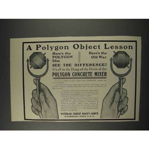 1910 Waterloo Cement Ad