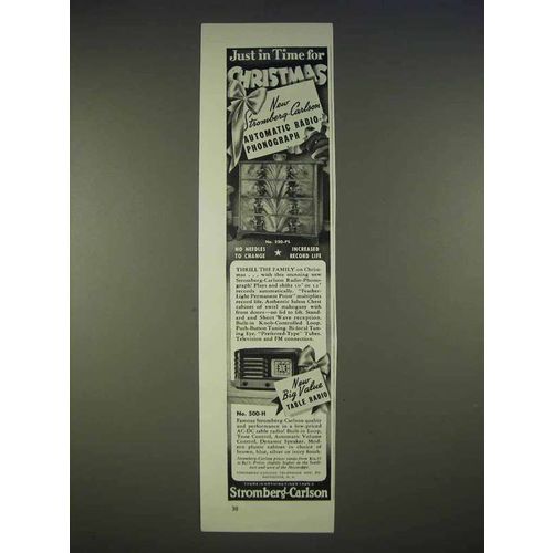 1940 Stromberg-Carlson Radio Ad