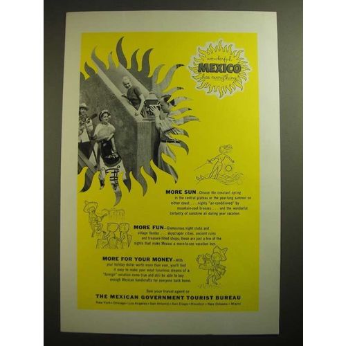 1955 Mexican Government Tourist Bureau Ad