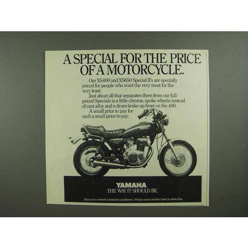 1981 Yamaha XS 400 Special II Motorcycle Ad
