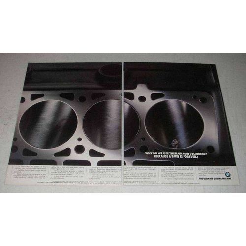 1986 BMW Car Ad - Why Use Them on Our Cylinders