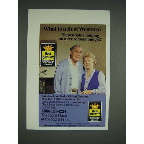1986 Best Western Hotel Ad - Retirement Budget