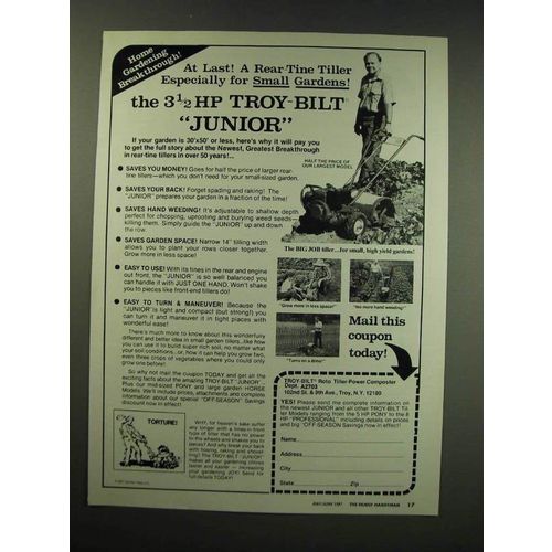1987 Troy-Bilt Roto Tillers Ad - At last!