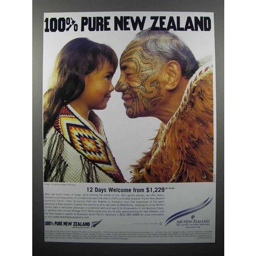 2000 Air New Zealand Ad - 100% Pure