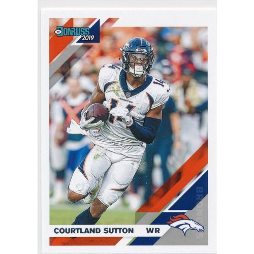 2019 Donruss Football Base 86 Courtland Sutton Denver Broncos