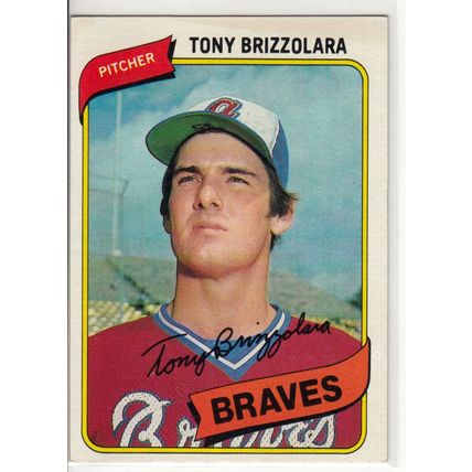 1980 Topps baseball card 156 Tony Brizzolara - Braves