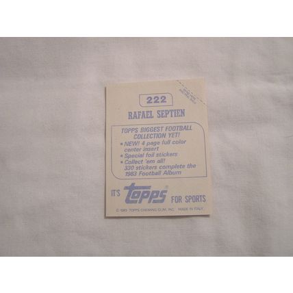 Rafael Septien 1983 Topps STICKER NO. 222