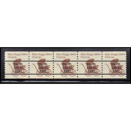 1902a 7.4c Baby Buggy Fine MNH Dry Gum PNC 2/5 X1442
