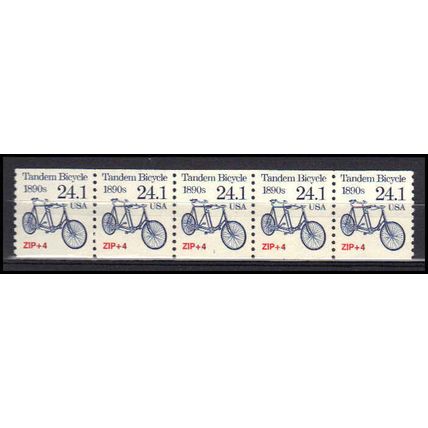 2266 24.1c Tandem Bicycle Very Fine MNH Dry Gum PNC 1/5 AA0514