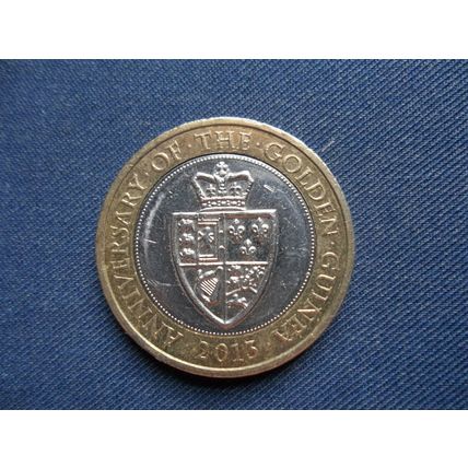 GREAT BRITAIN 2013 CIRCULATED £2 COIN GOLDEN GUINEA ANNIVERSARY