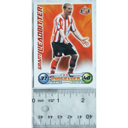 2008/09 Topps Match Attax Trading Card - Grant Leadbitter, Sunderland