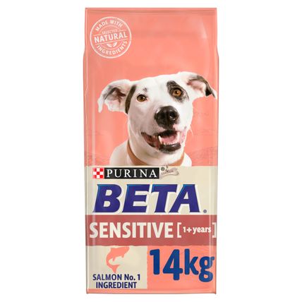 BETA Adult Sensitive Salmon & Rice Dry Dog Food - 14kg