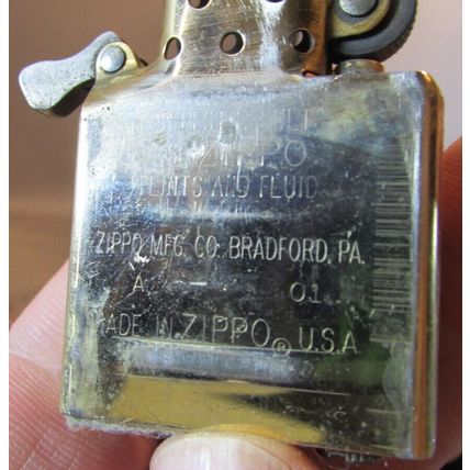 HARLEY DAVIDSON BRASS ZIPPO MOTORCYCLE LOGO LIGHTER 2001