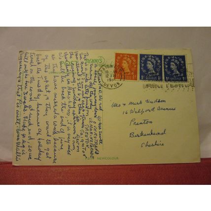 multiview, PAIGNTON, DEVON, used vintage postcard by Dennis 1961 pm /