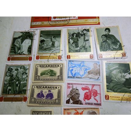 Lot of 18 Vintage FDR Postage Stamps President Franklin Delano Roosevelt