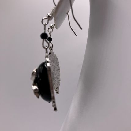 Halloween Earrings Gothic Black Spider Earrings #684