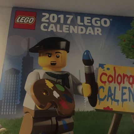 New 2017 Lego Colorable Calendar