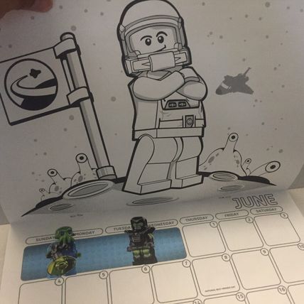 New 2017 Lego Colorable Calendar