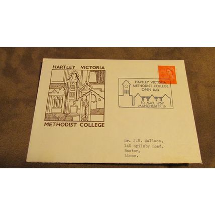 1969 GB Cover - Hartley Victoria Methodist College - Manchester
