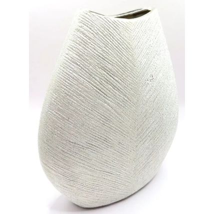 Butterfly Silver Vase Oval Shape 20 CM Gift Home Decor Flowers Dried Decoration