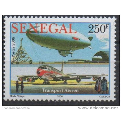 Sénégal 2006 - 250 F ZEPPELIN Aerostat Air Transport aérien Neuf ** MNH RARE