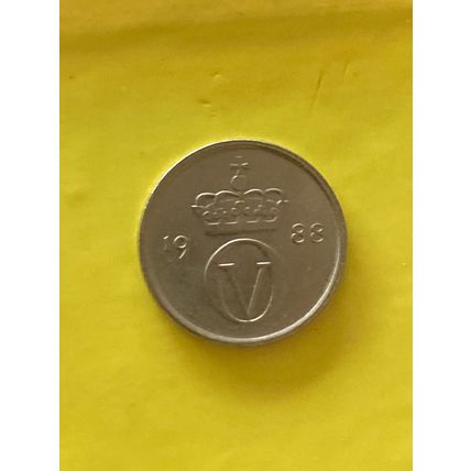 Umlaufmünze Norwegen 10 Öre 1988