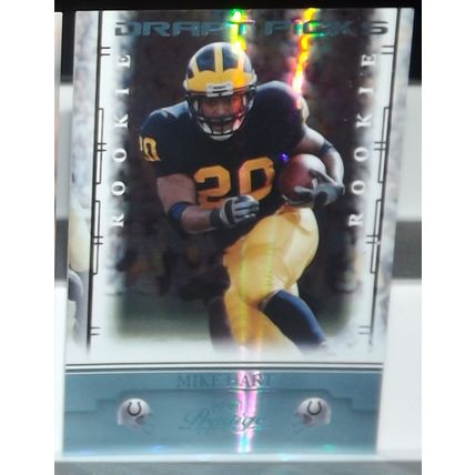 2008 Prestige MIKE HART (Michigan/Colts) Draft Picks Light Blue RC #180 219/999