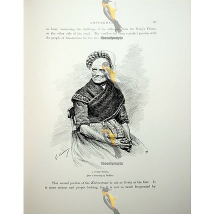 Dutch Woman, Amsterdam, Netherlands, Vuillier, Book Illustration (Print), 1892