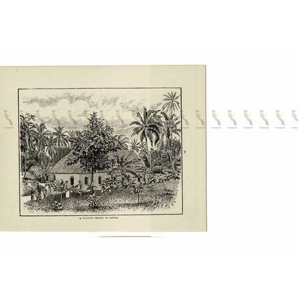 Village Chapel, Samoa, Book Illustration (Print), 1894